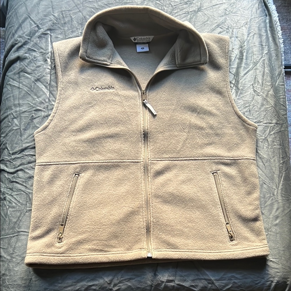 Columbia Olive Fleece Vest